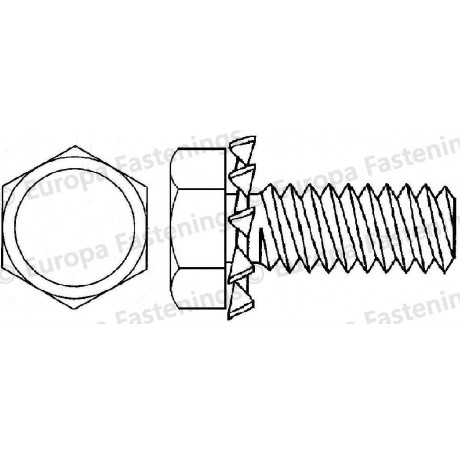 Sems Screw Hexagon Head (Din 933) c/w External Shakeproof Washer