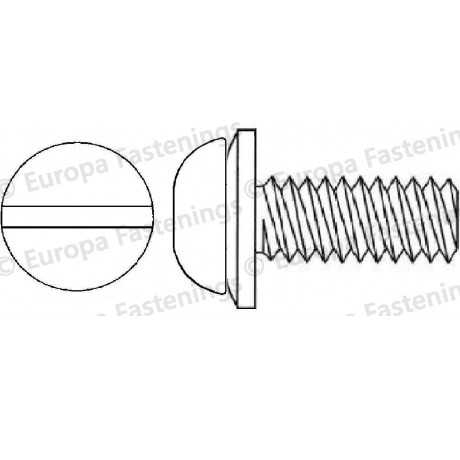 Sems Screw Button (Din 7380) Slotted c/w Conical Spring (Din 6908) Washer