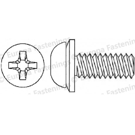 Sems Screw Button (Din 7380) Phillips c/w Conical Spring (Din 6908) Washer